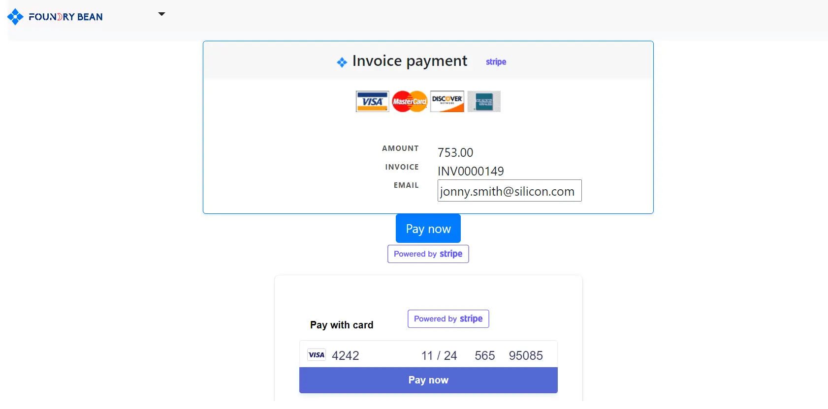 Business Accounting Software Credit card payment
